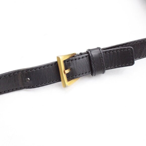 Pre-Owned Prada Nylon Tessuto Shoulder Messenger Bag in Black with Gold Hardware - Picture 9 of 15